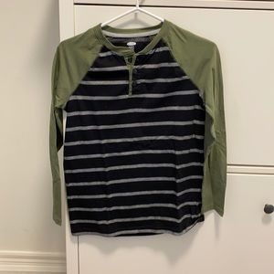 Old Navy Boys Henley XL T shirt